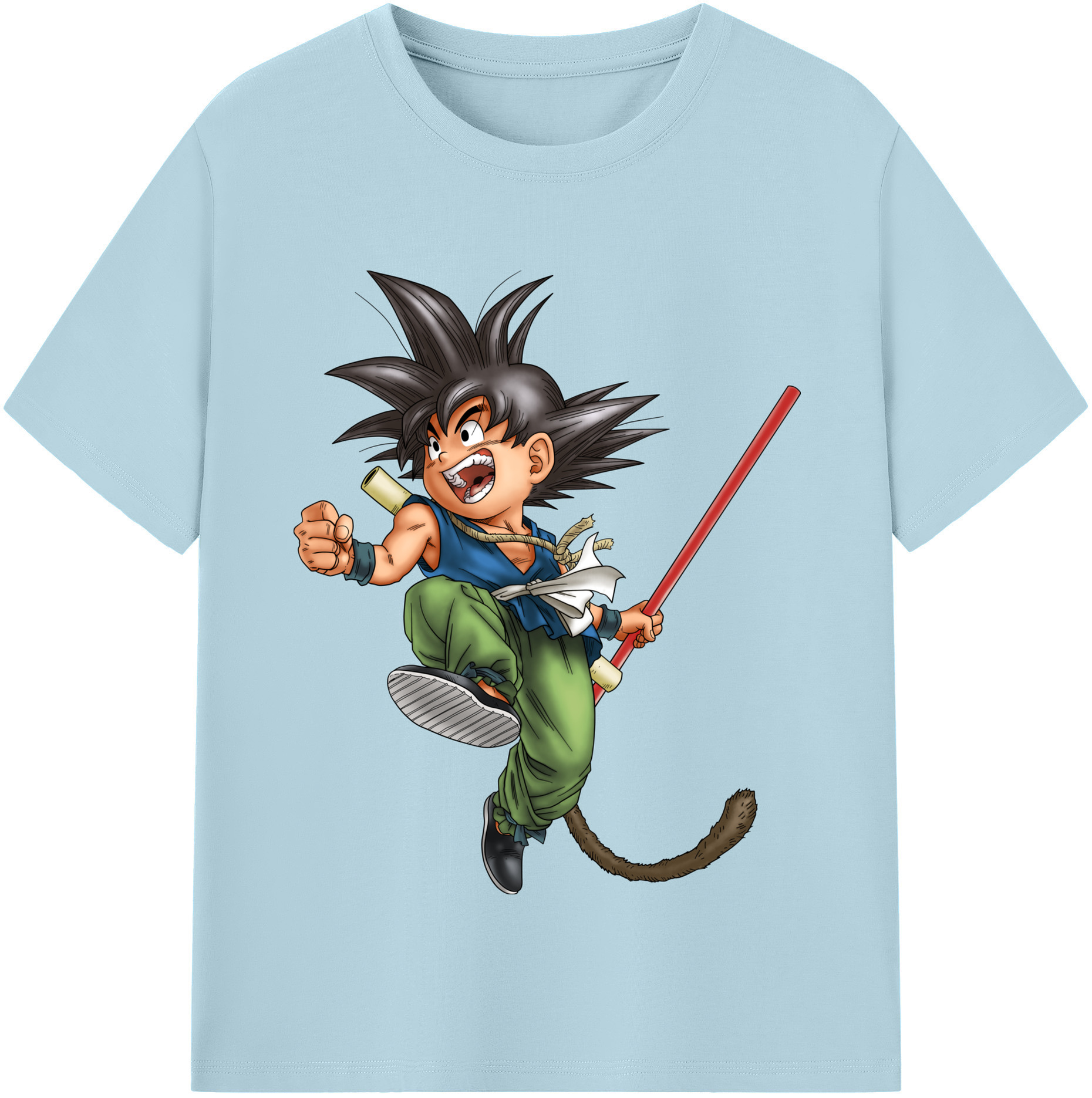 （画像用） ドラゴンボール 孫悟空（そん ごくう）Son Goku カカロット DRAGON BALL Kakarotto 綿100％半袖Tシャツ（フロントプリント）